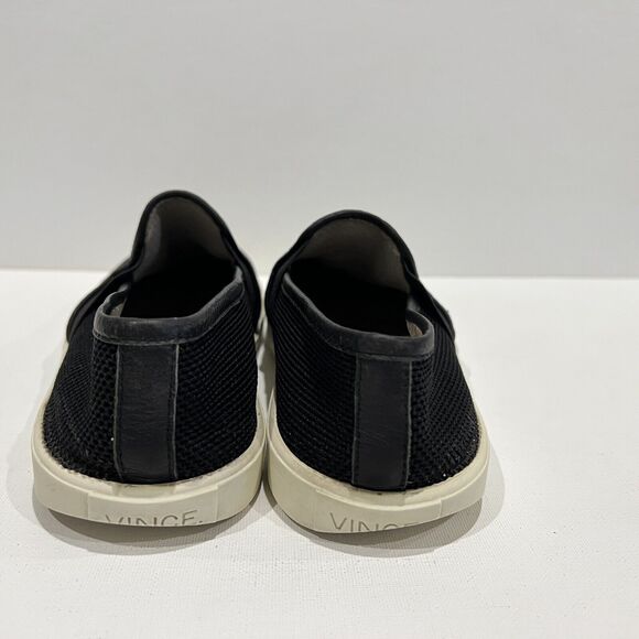 Vince Sneakers Black White Women's Size 9.5 US/39.5 EUR Preston 3 Slip-On Mesh - Picture 4 of 13